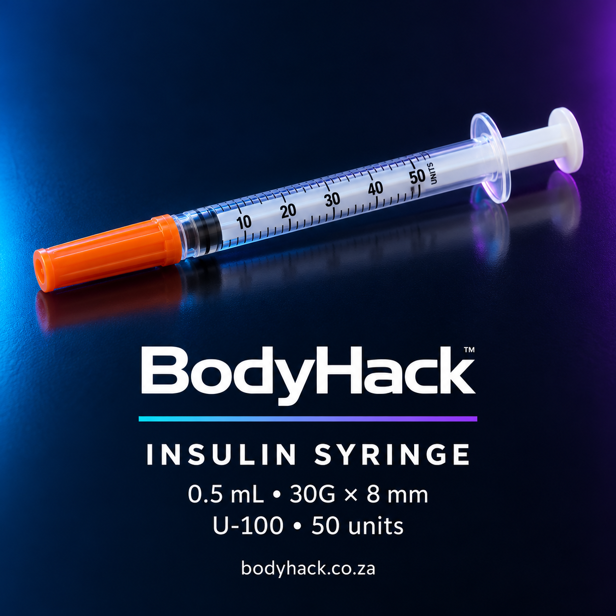 Insulin Syringe 0.5 ml – 30G × 8 mm